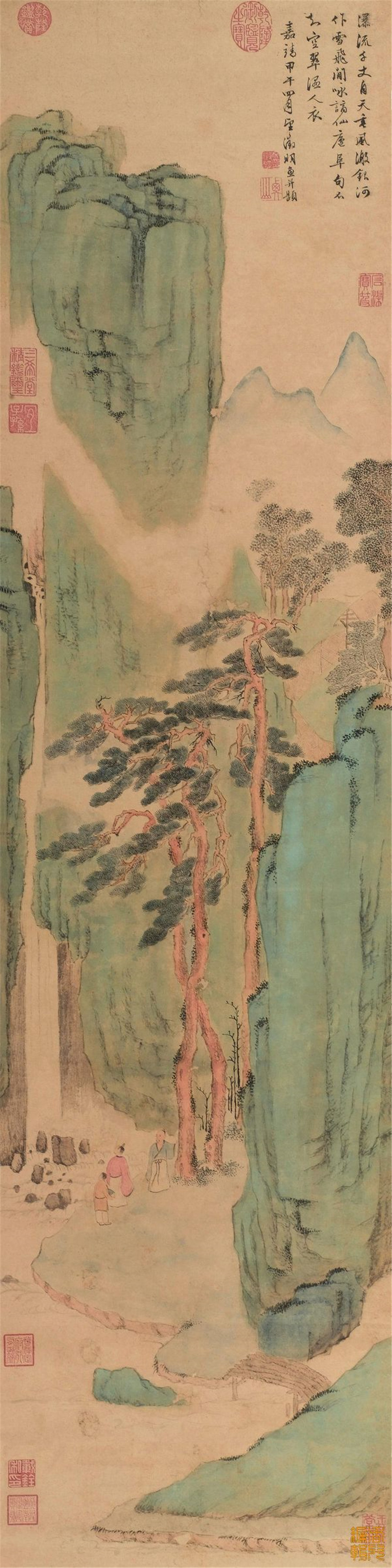 衡山居士文徵明国画十五幅作品欣赏