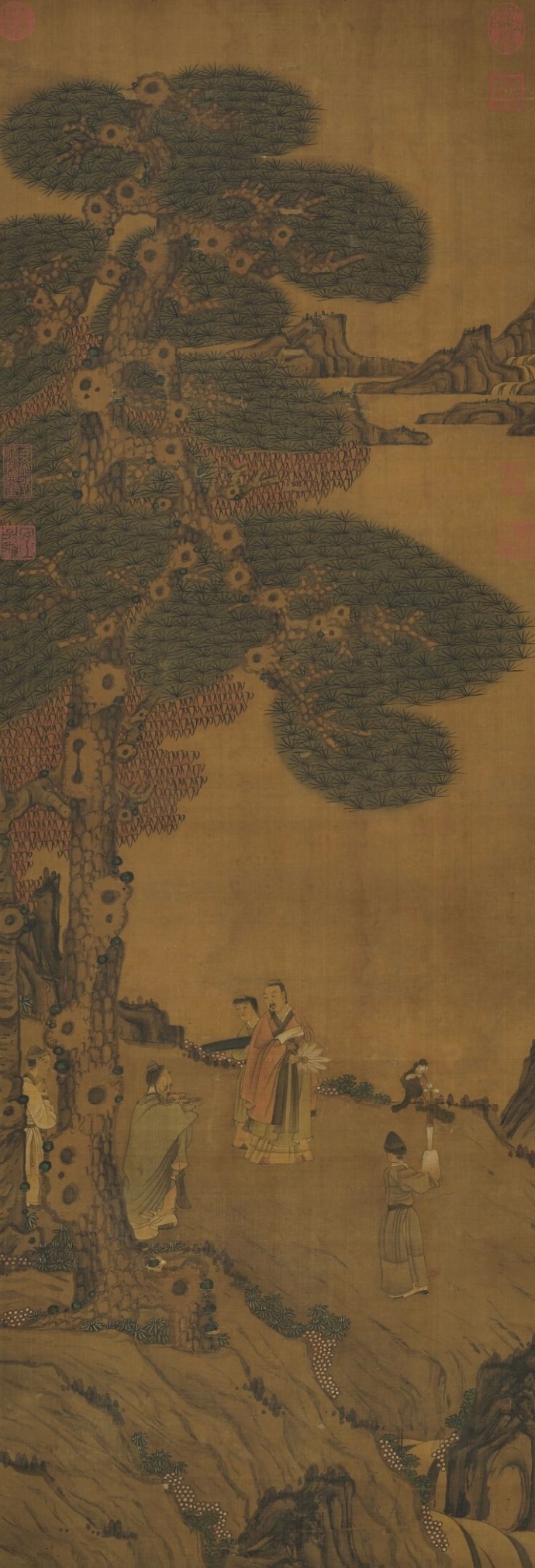 明 佚名《松风高逸图》
