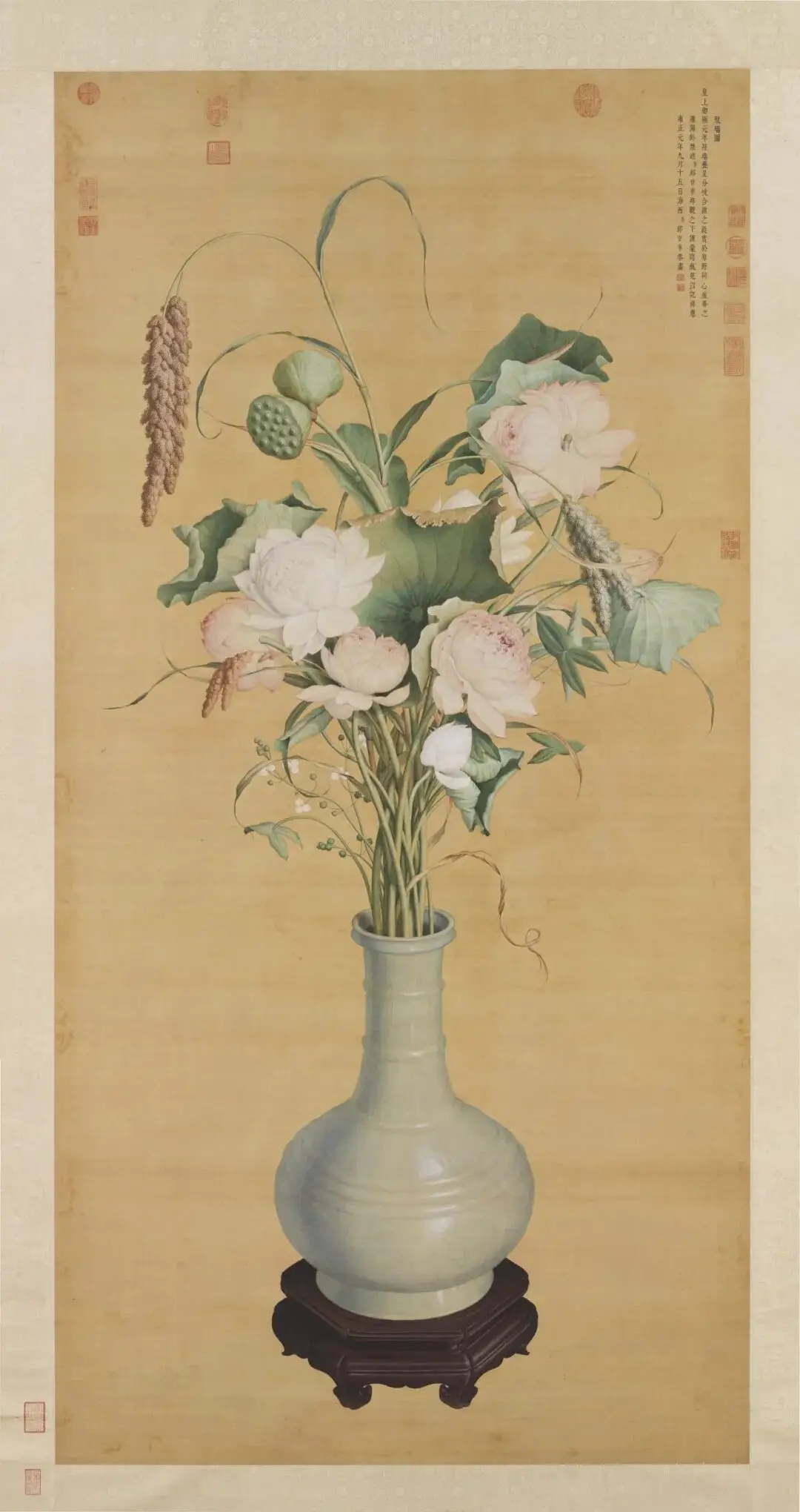 郎世宁画中的花瓶