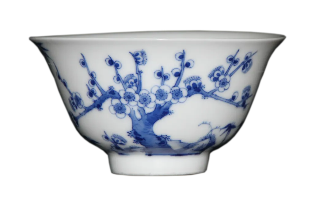 清 青花松竹梅纹碗