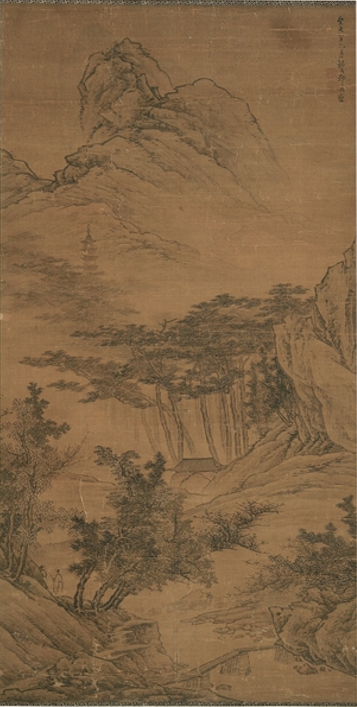 清初邹浅绛山水图