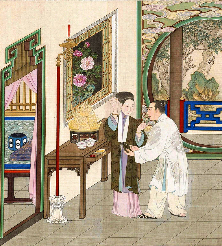 “乾隆燕寝怡情”图册中的古代家具之六