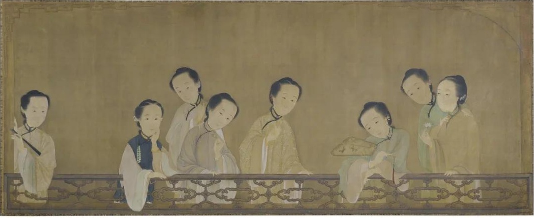   华烜《八美图》