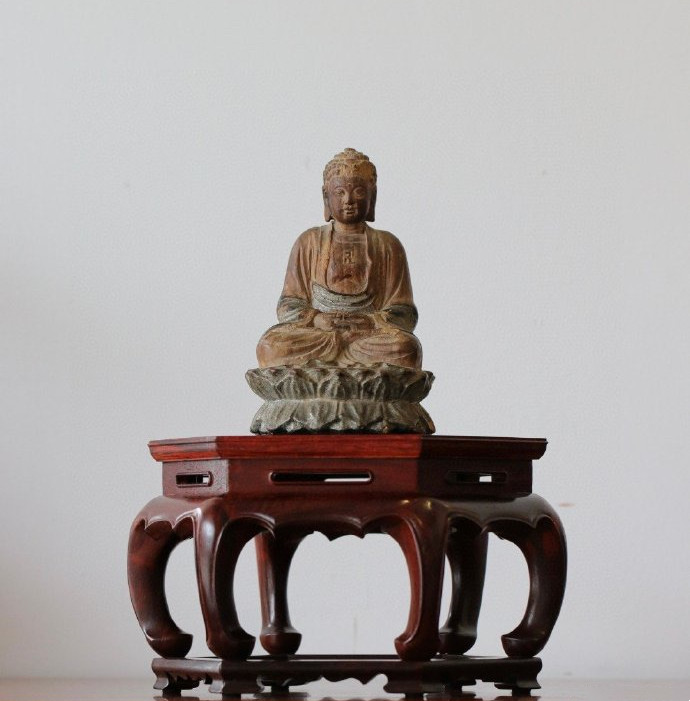 小叶紫檀&景泰蓝六足香几