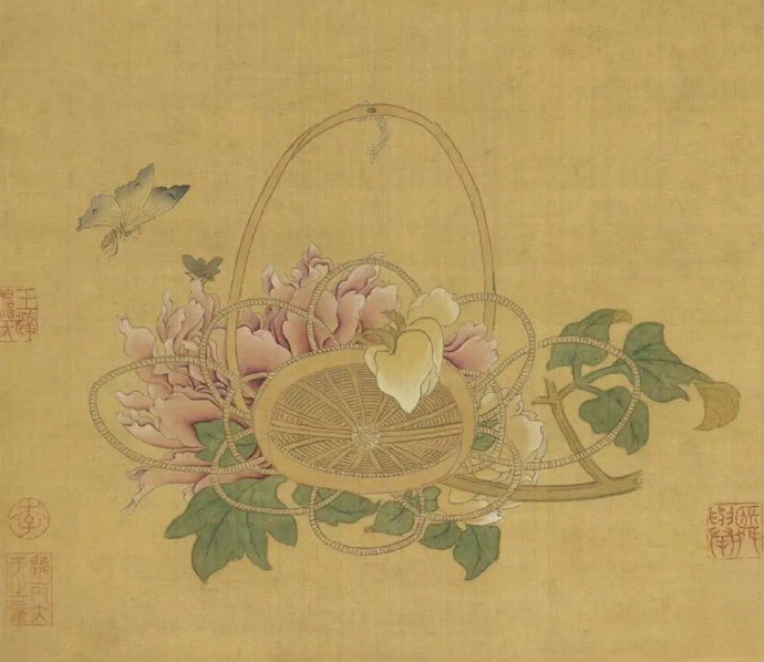 宋末元初 钱选《花篮图册》