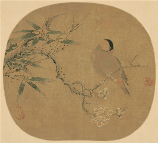 林椿《梅竹寒禽图》赏析