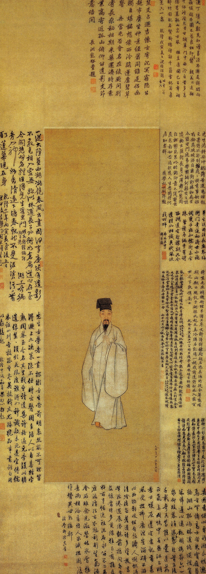 曾鲸《名医张卿子画像》