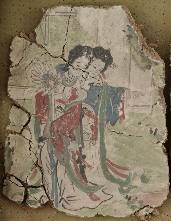 唐敦煌壁画《人物仕女图1-4》
