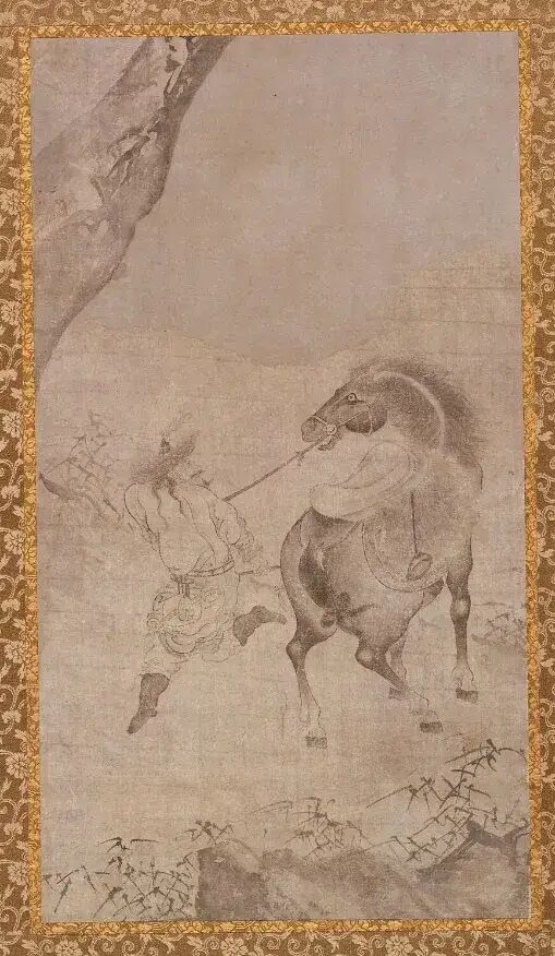 宋 李公麟（传）《悬崖勒马图》