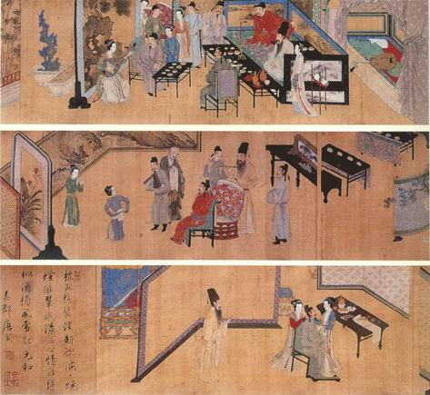 唐寅《临韩熙载夜宴图》