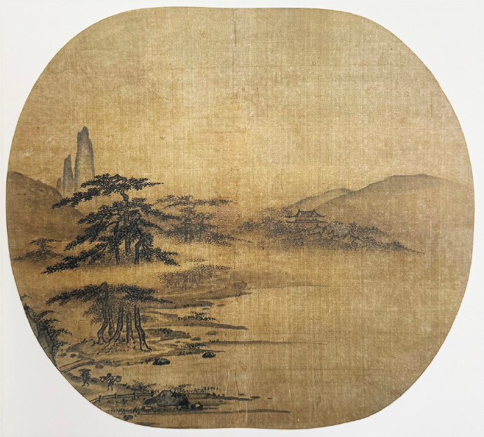 宋 佚名 《晚霭行旅图》
