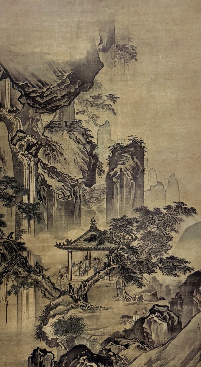 明 王谔《观瀑图》