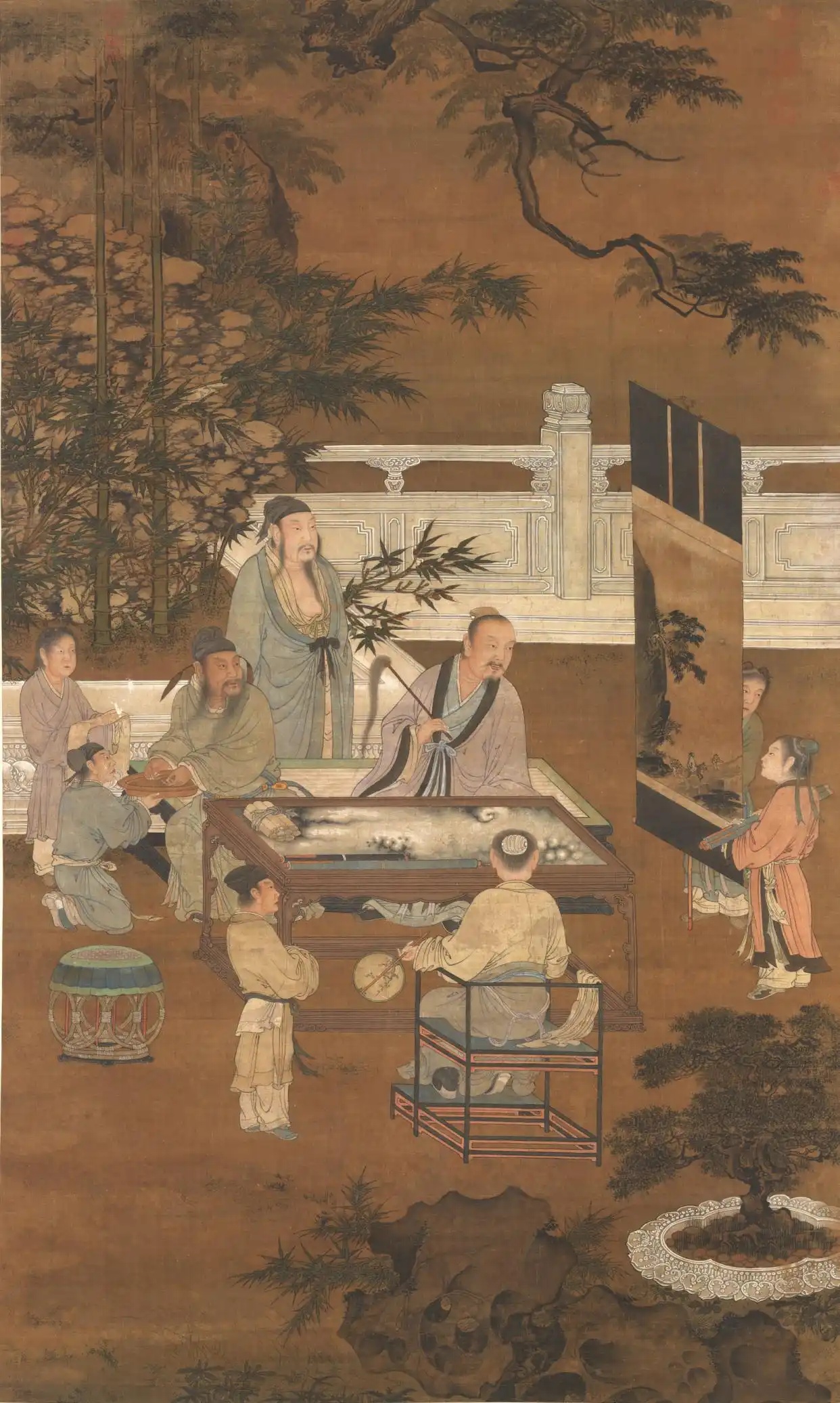 台北故宫珍藏：宋人十八学士图轴
