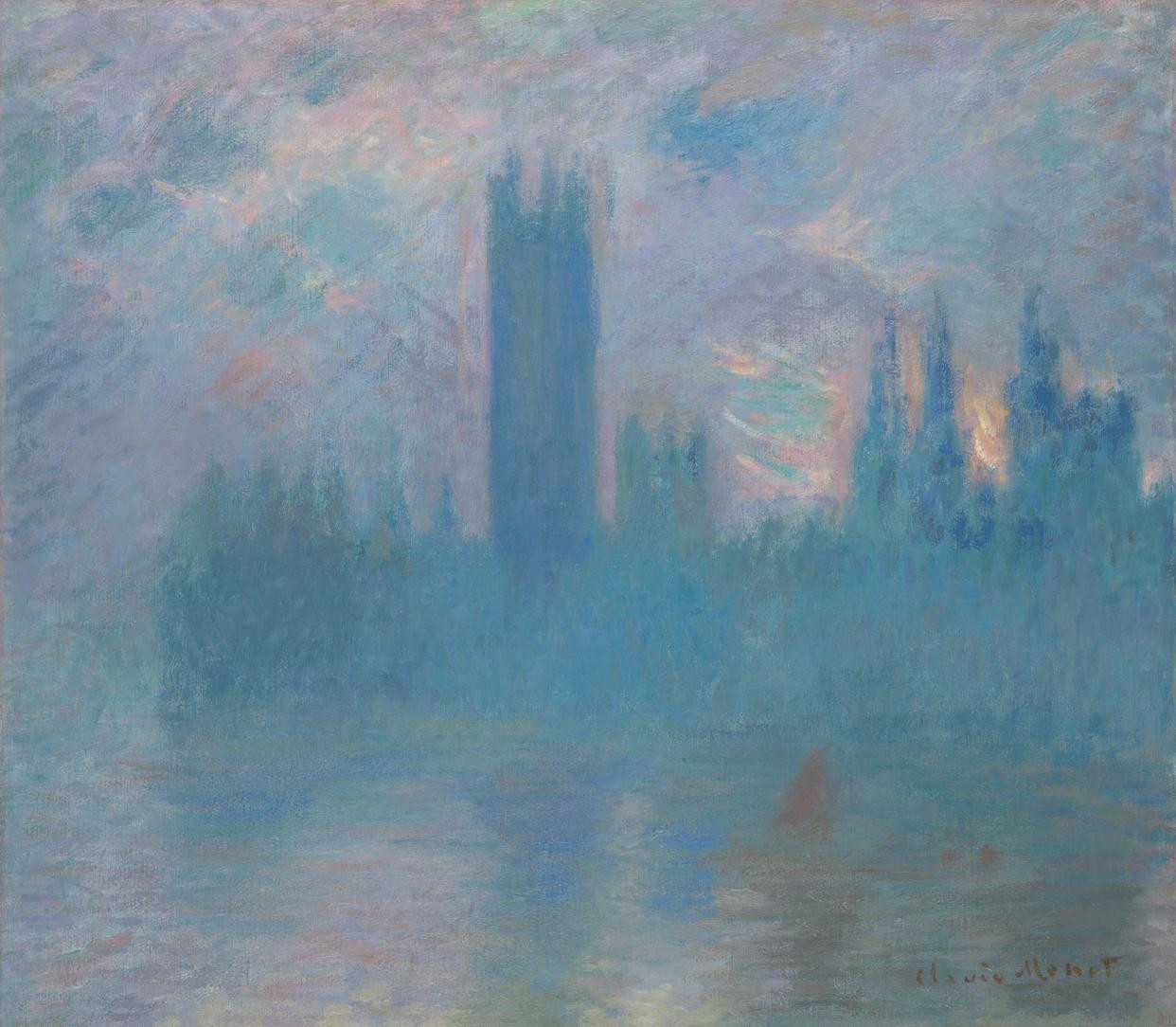 莫奈《Houses of Parliament, London》（伦敦国会大厦）