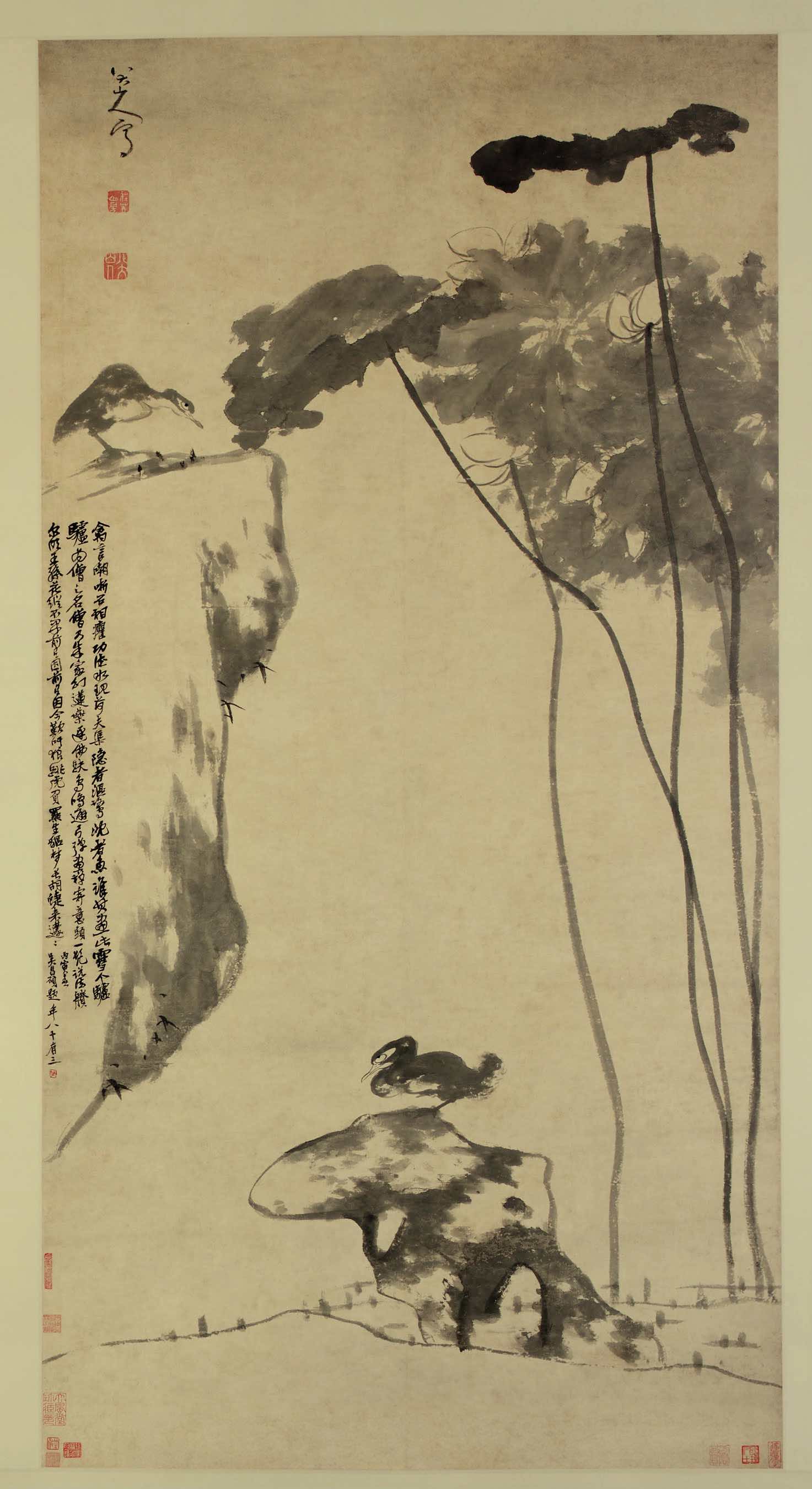 八大山人《荷花双凫图》