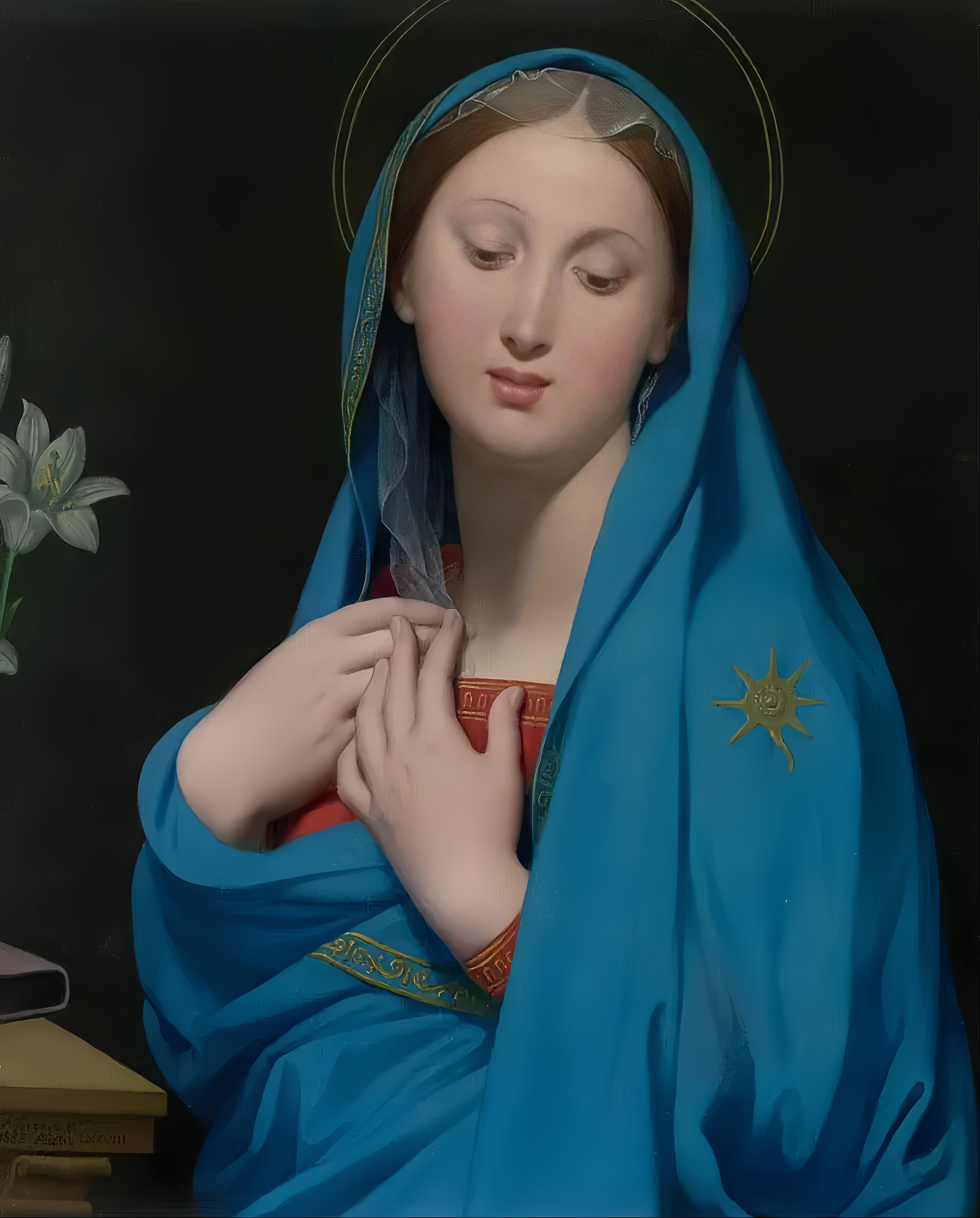 安格尔《The Virgin Of The Adoption》(圣母的接纳)
