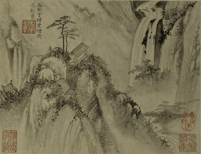 项圣谟  诗意山水图册
