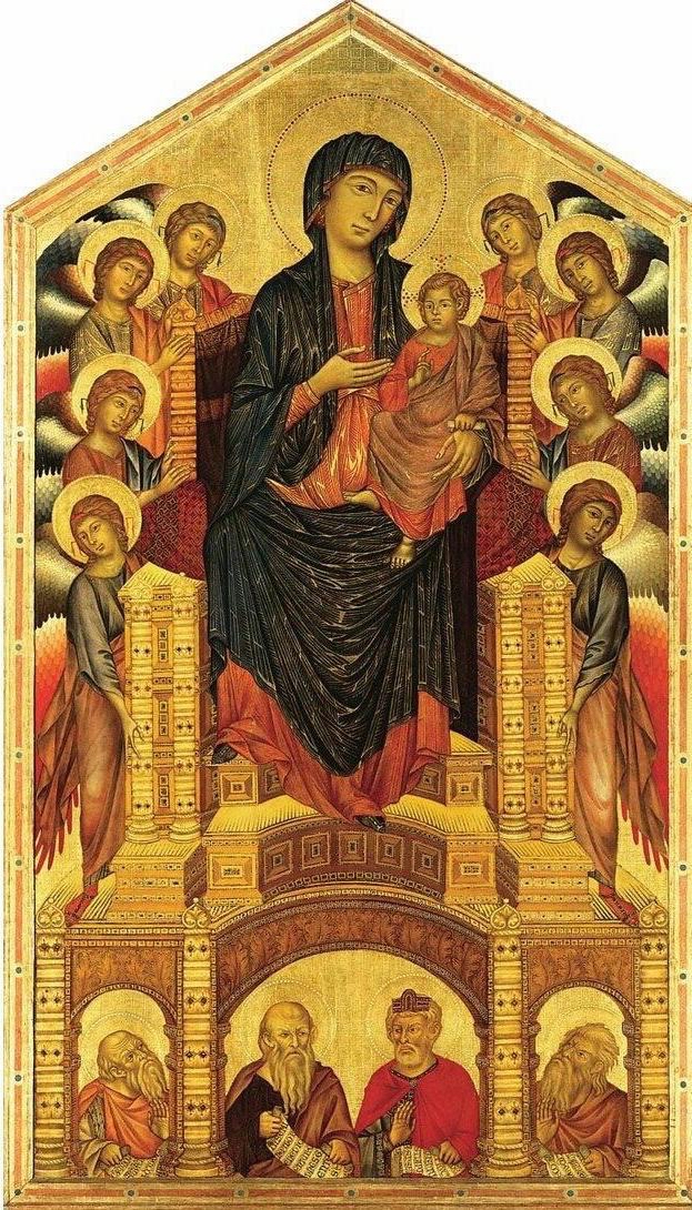 奇马布埃《Madonna And Child Enthroned》( (Maes