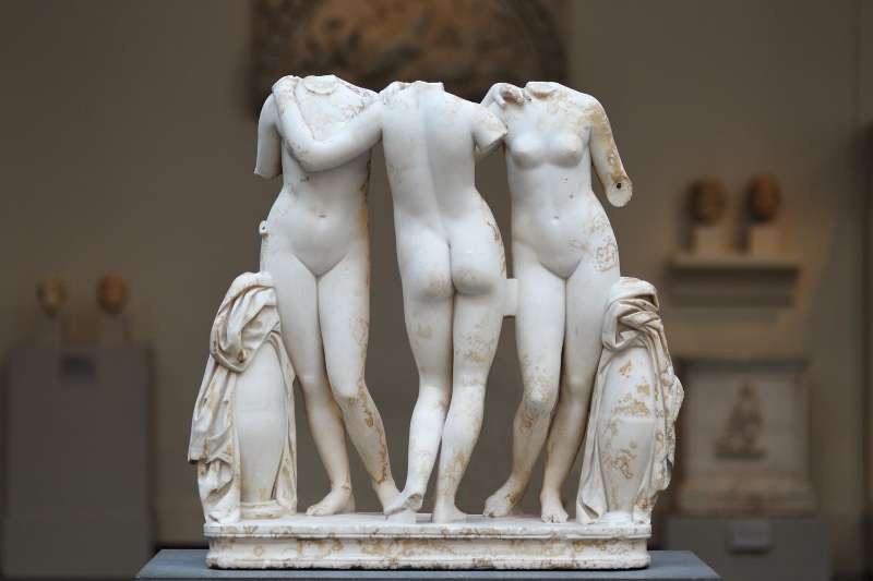 Marble Statue Group of the Three Graces