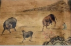 阎次平《牵牛图》